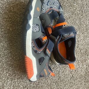 Merrell Blue and Orange Water Shoes with Velcro Straps